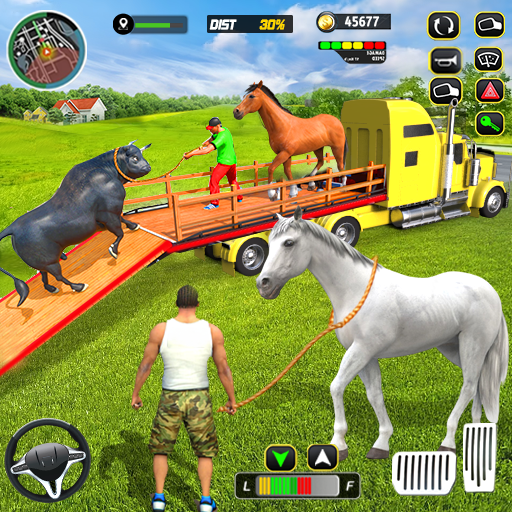 Farm Animals Transport Truck icon Farm Animals Transport Truck icon